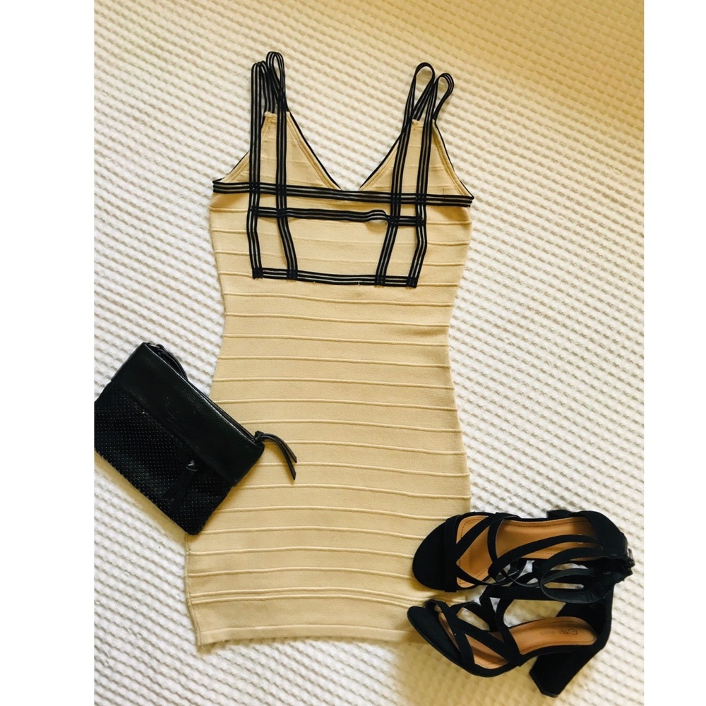 Short tan dress